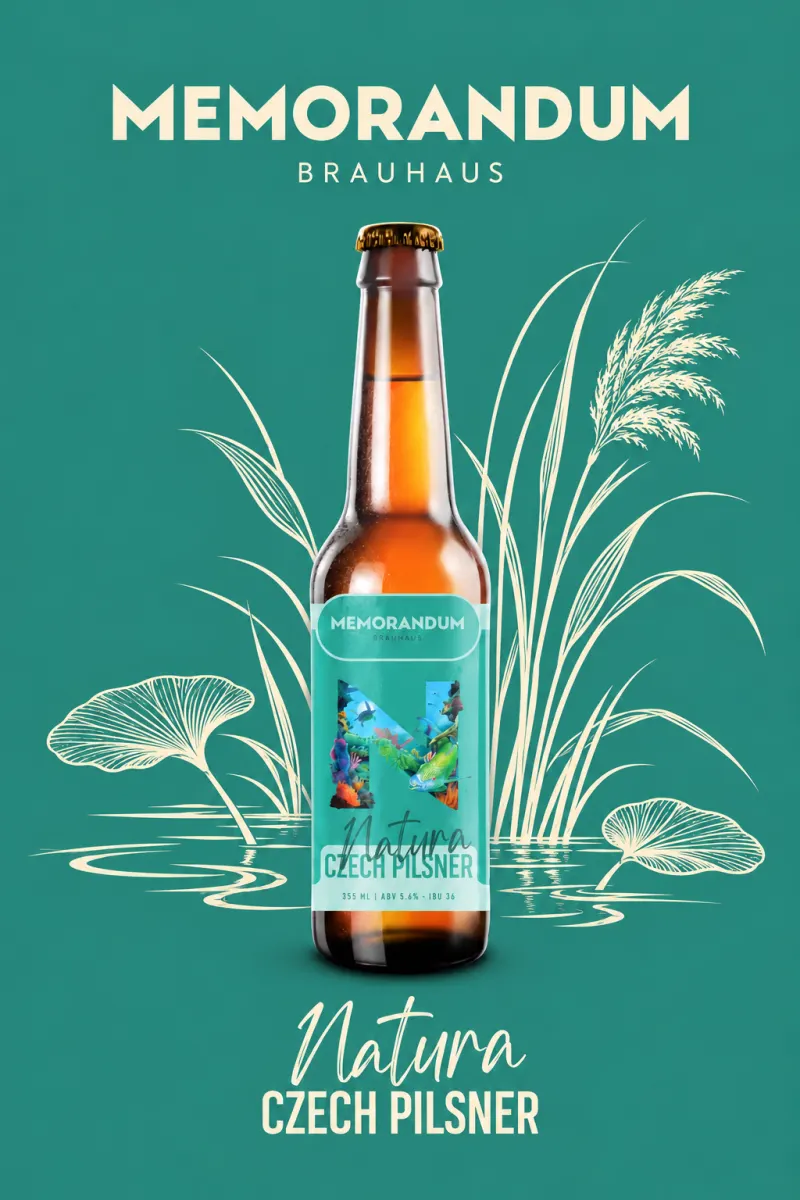 Bottle of Natura Czech Pilsner