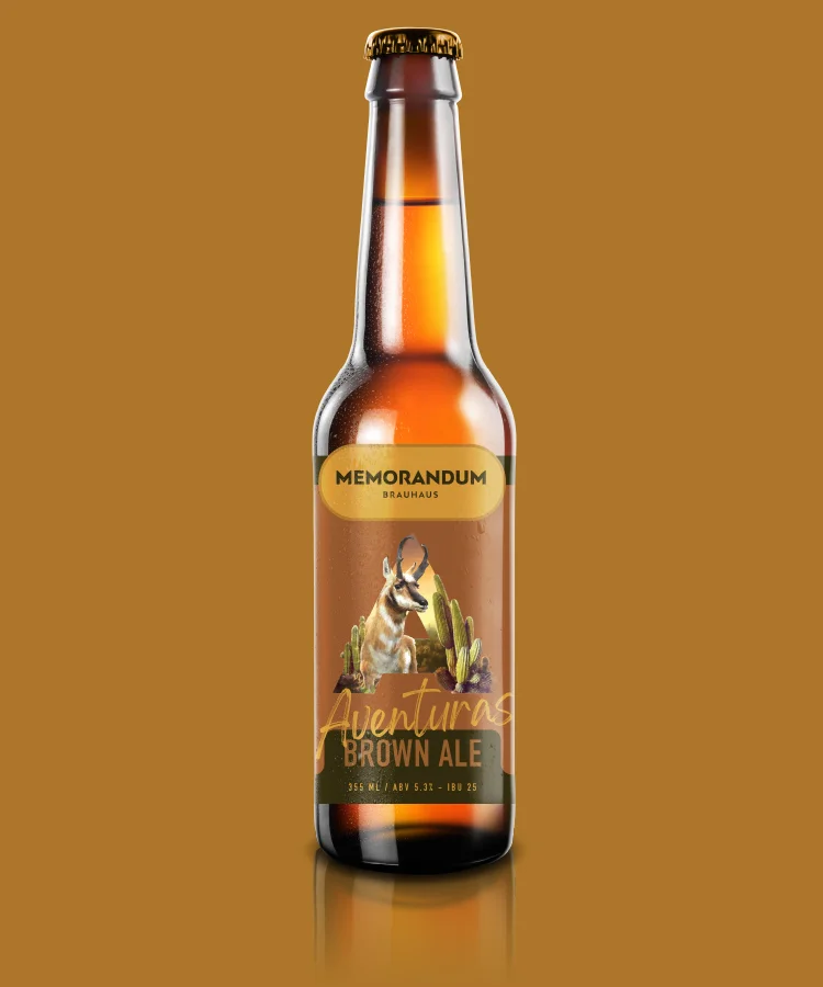 Botella de Aventuras Brown Ale