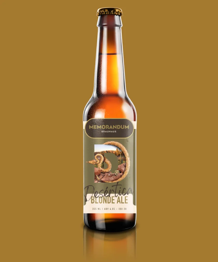 Botella de Desértica Blonde Ale